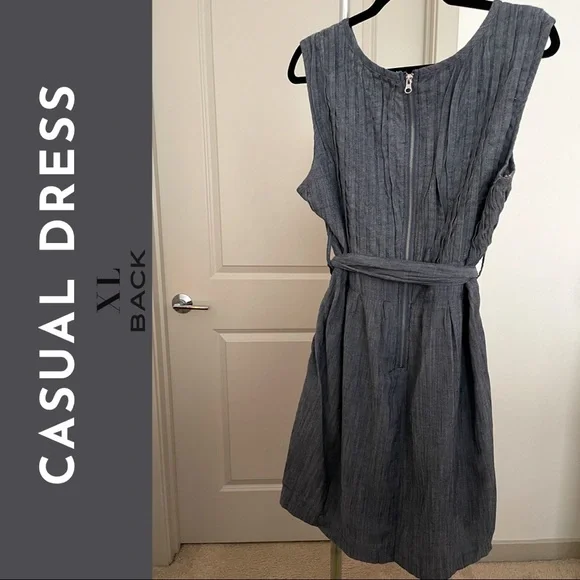 Gray Casual Dress - Picture 3 of 3